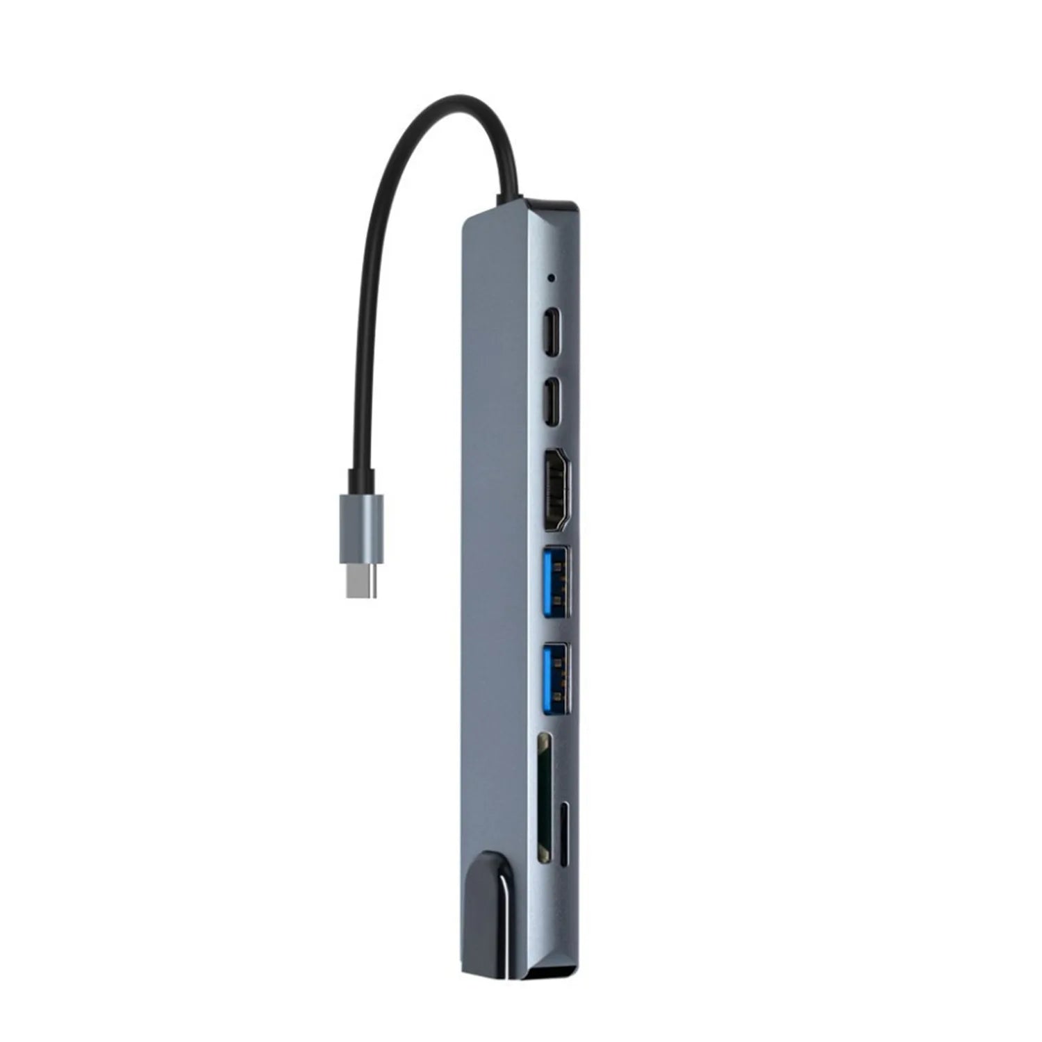 USB Type c Hub 8 in 1 Compatible USB C Hub 8 Port Multi Function Con Ethernet for  Laptops