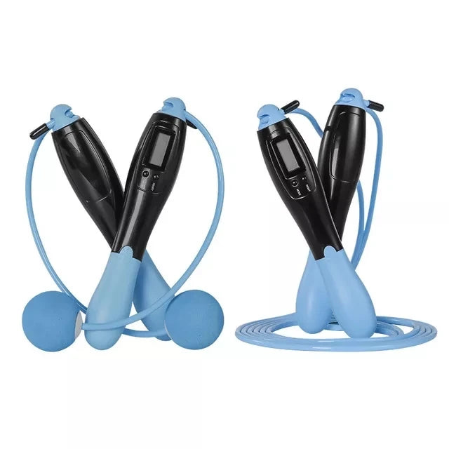 Cordless PVC Weighted Jump Rope Smart Digital Fitness Training Exercise Jump Rope With Counter Plastic Material