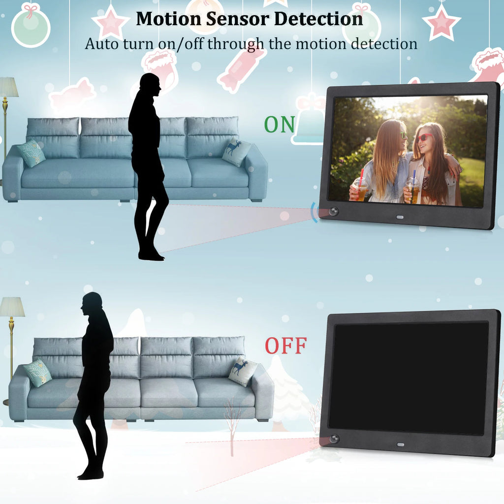 18.5 Inch Digital Photo Frame 19 Inch Motion Sensor Digital Picture Frame Advertising Player Wall Mounted for Pictures Videos