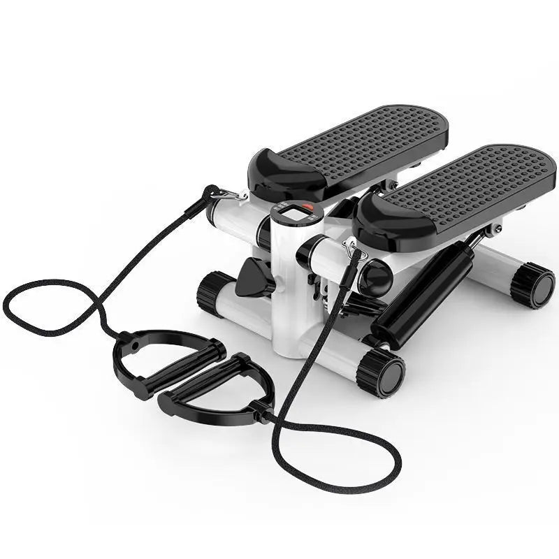 Mini Stepper Home Exercise Machine Trainer Steppers for Leg Thigh Toner Workout and Arm Training with Removable Resistance Bands