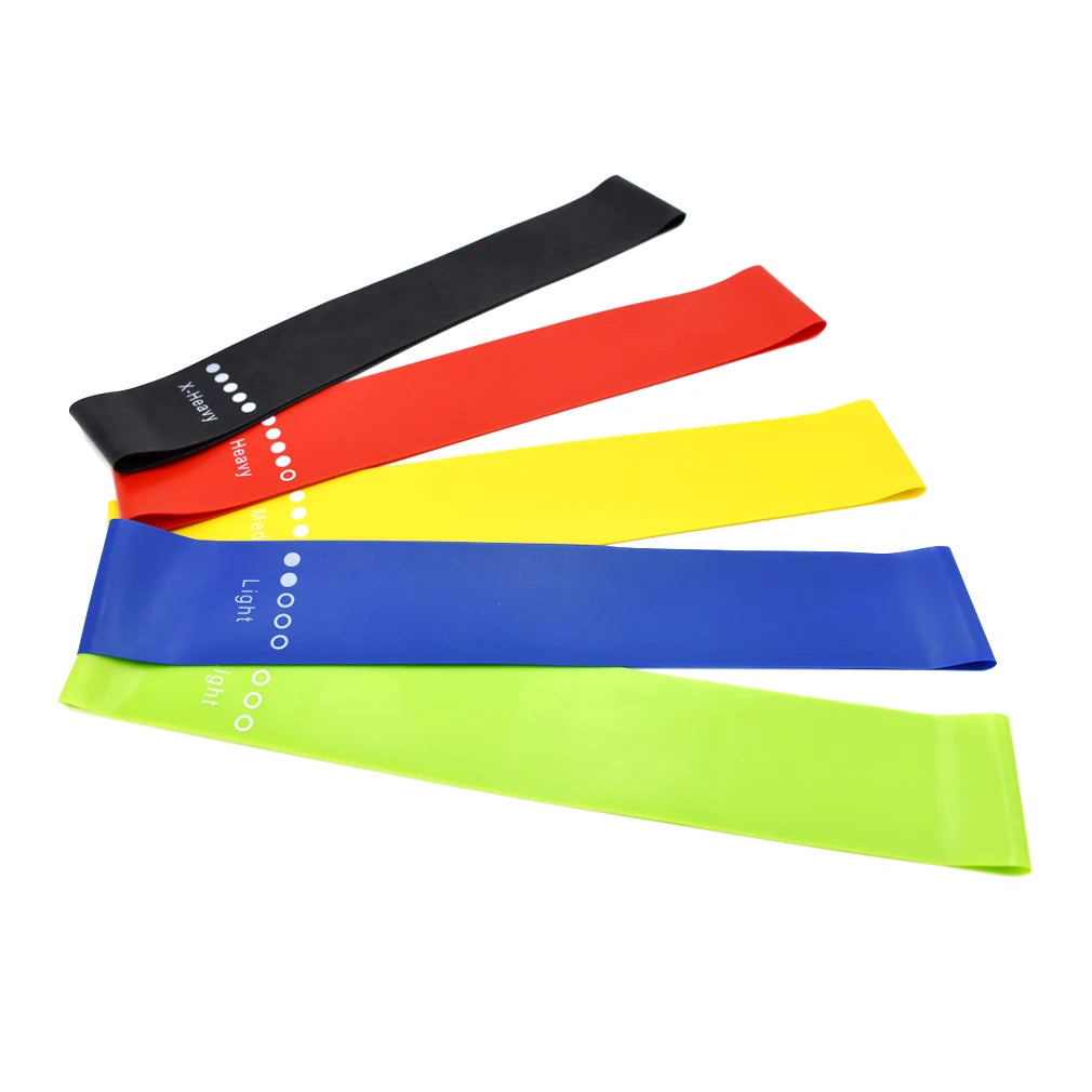 Latex Exercise Resistance Bands Custom Elastic Loop Hip Stretch Pull up Yoga Workout Gym Home Fitness Bands Set Body Building