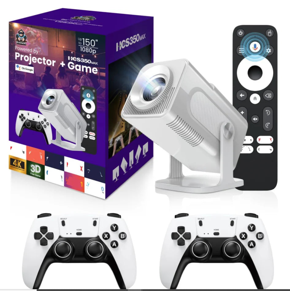 F300 Max Game 2 in 1 With Low Price Gaming Mini Projector 4K Home Theater Portable Projetor Video Movie M300 Max HCS350max