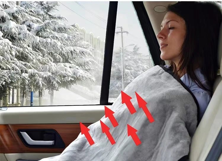 Winter Camping Warmer 12v Technology Low Price Competitive Price Throw Electric Heated Blanket for Car