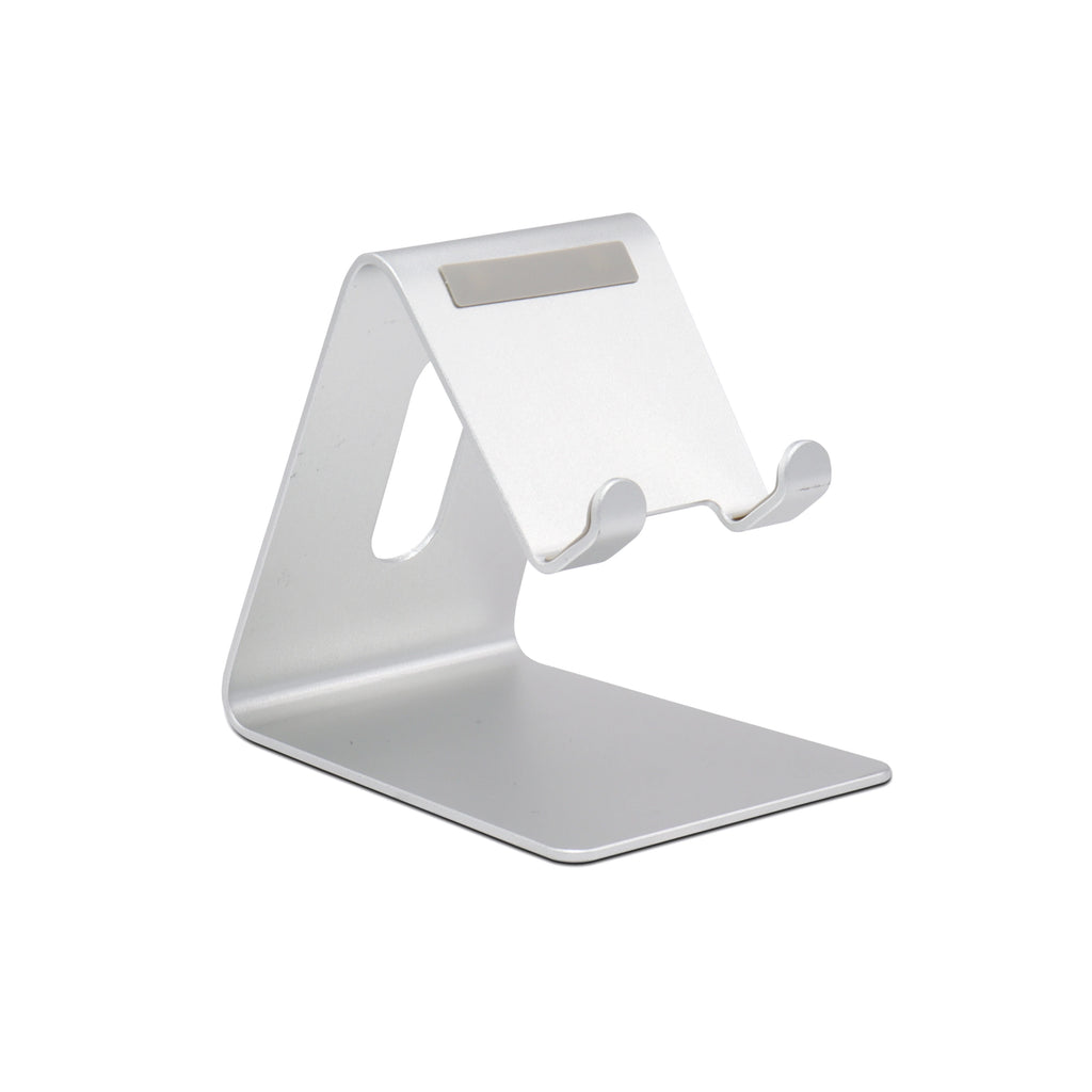 Dual Folding Aluminium Alloy Cell Phone Stand Fully Adjustable Flexible Portable Desktop Phone Holder Cradle Dock Compatible