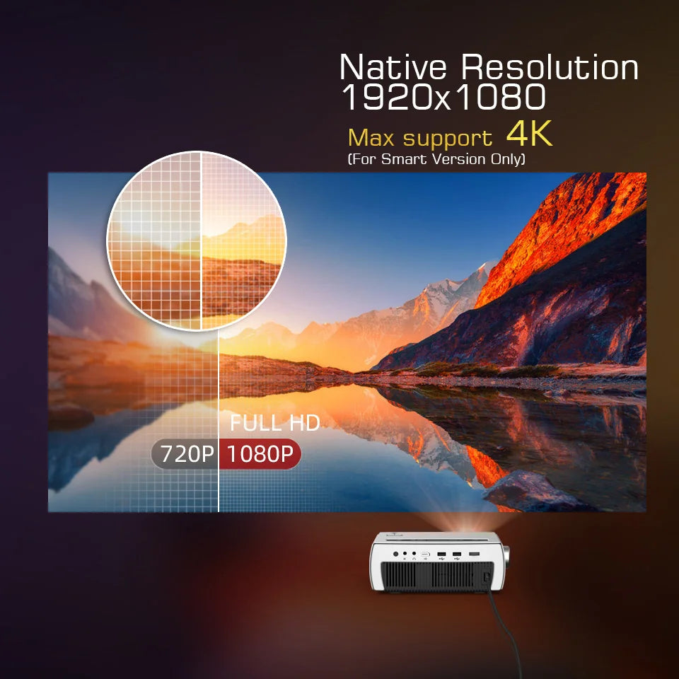 20Year Factory BYINTEK K18 \ 3D 4K LED LCD Video 1080P Home Theater Mini Projector