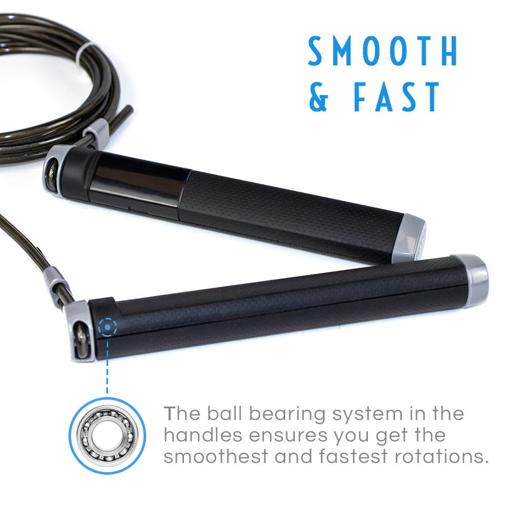 Smart  Speed Electric  Ble  APP Rechargeable  LED Jump  Rope Digital Counter for Fitness Training Boxing with SDK  KYTO2218