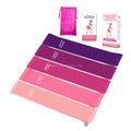 2024 Wholesale Zakerda Elastic Fitness Bands Set Training Pink Latex Loop Exercise Resistance Bands Set Gym Yoga Sport Workout