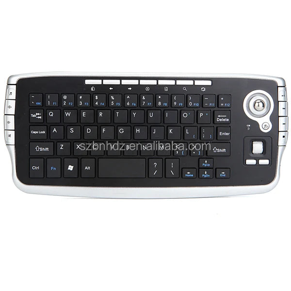 Smart Tv Computer Remote Control Wireless Keyboard with Trackball Mouse