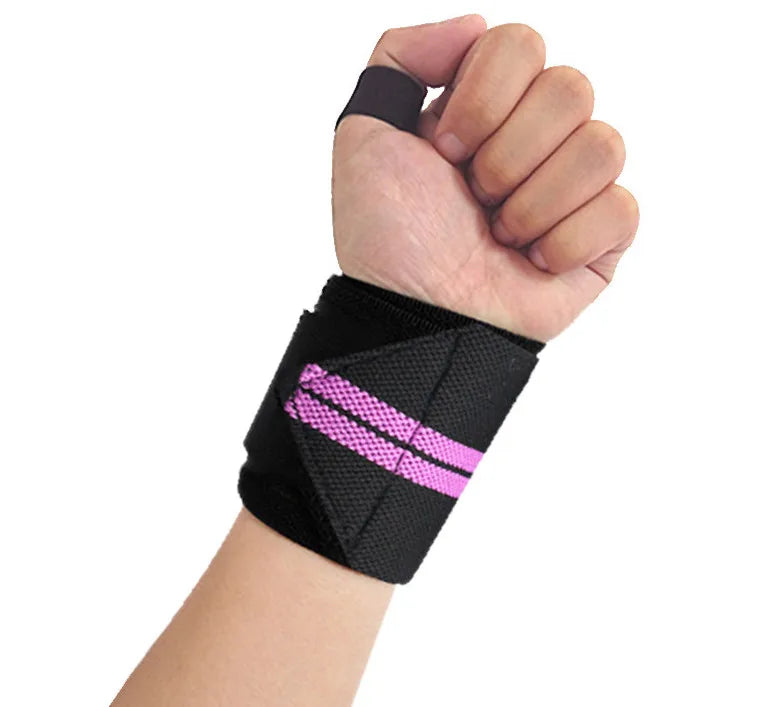 Low MOQ 7 Colors Custom Logo Premium Quality Fitness Wrist Straps With Thumb Loops Weightlifting Support Braces Wrist Wraps