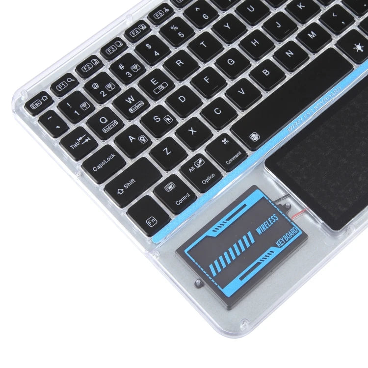 Factory Direct X11-AS Wireless Keyboard 10 Inch Tablet Universal Transparent Backlit Touch Keyboard