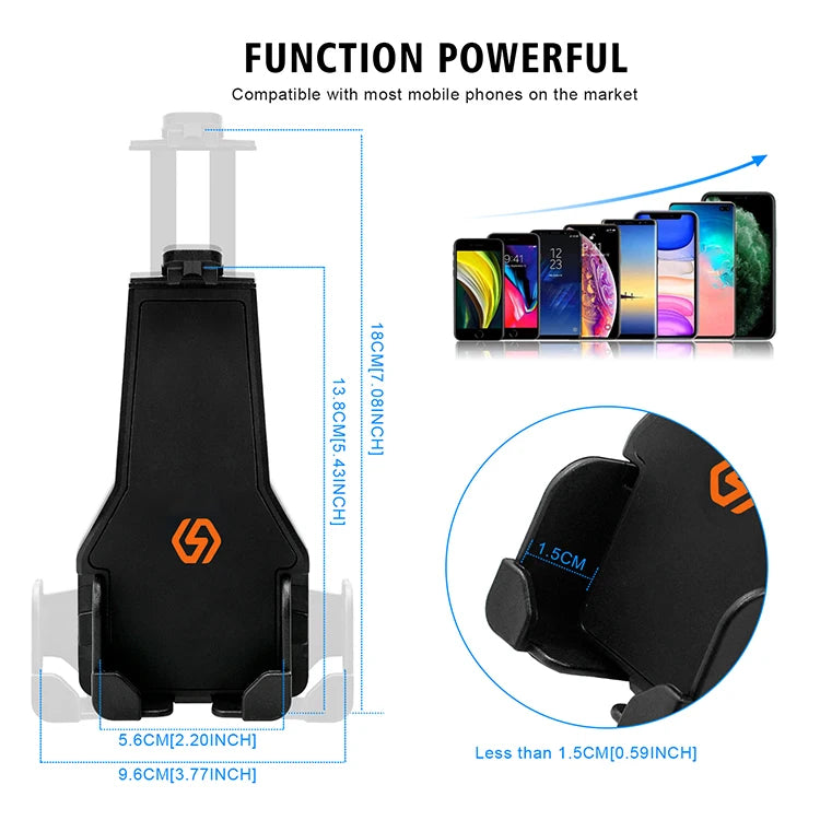Motorcycle Phone Stand Universal High Quality Adjustable Aluminum Alloy Outdoor Mobile Phone Holders for Motor Bikes