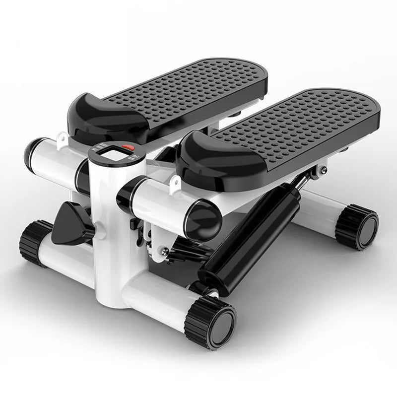Mini Stepper Home Exercise Machine Trainer Steppers for Leg Thigh Toner Workout and Arm Training with Removable Resistance Bands