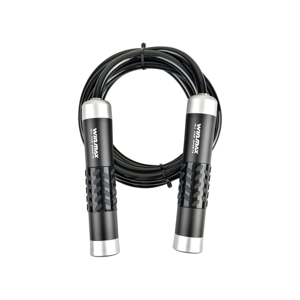 Win.max High Quality Weighted Jump Rope with Aluminum Alloy Non-Slip Handles and Solid PVC Rope-Unisex Gym Workout
