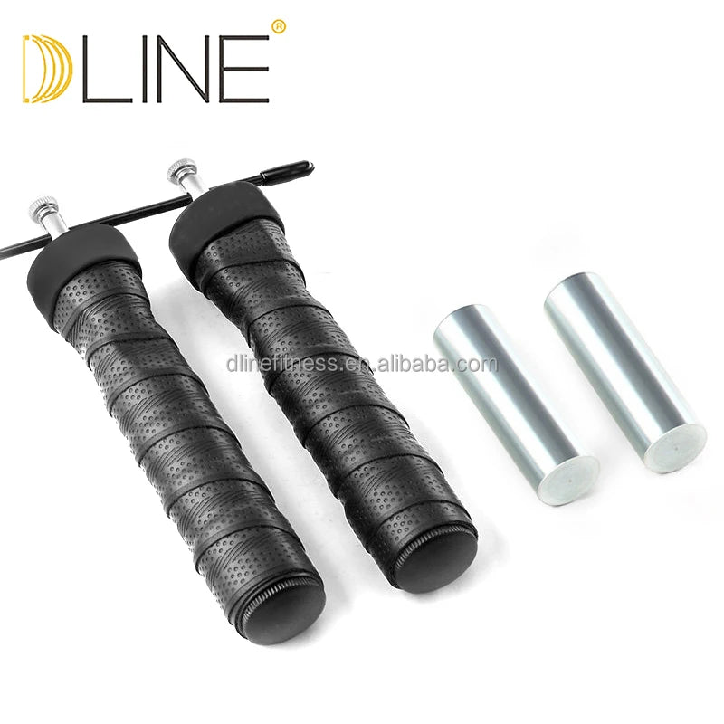 Adjustable Heavy Weighted Speed Jump Rope With Customized Handle Heavy Exercise Sweatband Wire Skipping Rope