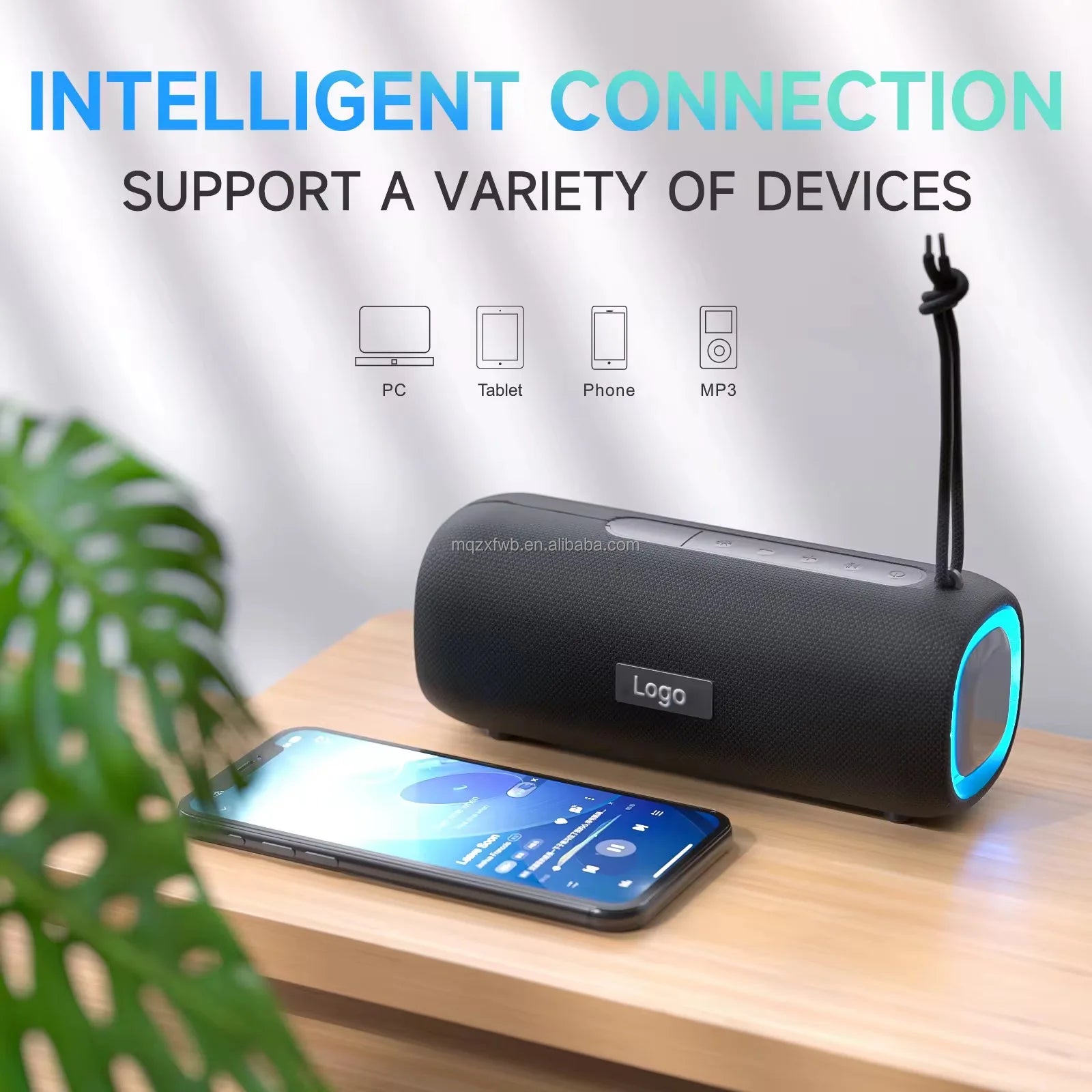 US Warehouse Outdoor Bluetooth Speaker Portable Player Bluetooth Connection-AB