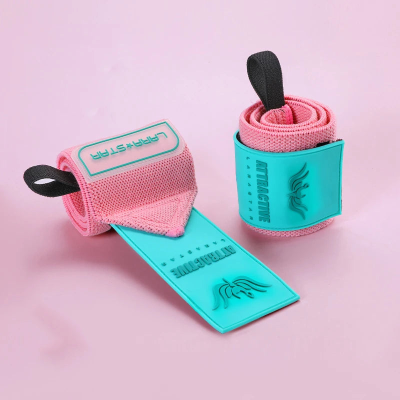 LS0641 Polyester Powerlifting Straps Attractive Series Fitness Women Wrist Wraps Customized Nylon Polyester Wrist Wraps