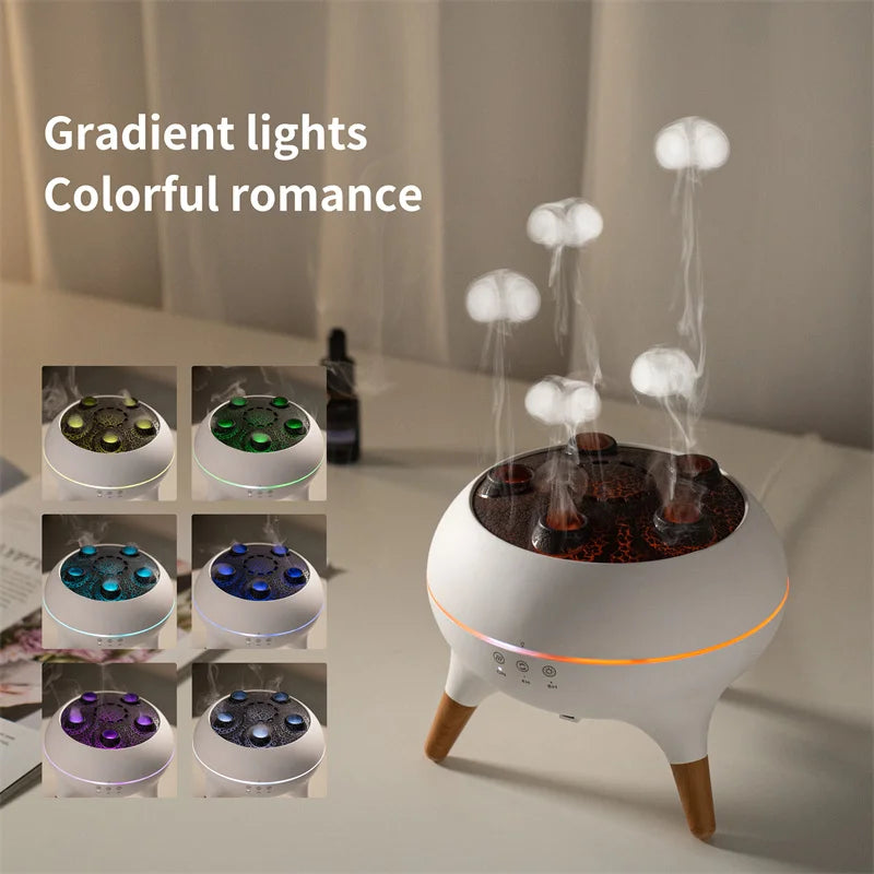 2026 New Product Ideas Room Aromatherapy Humidifier 250ml Jellyfish Spray Electric Essential Oil Diffuser Night Hotels Cars