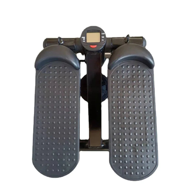 Mini Stepper Home Exercise Machine Trainer Steppers for Leg Thigh Toner Workout and Arm Training with Removable Resistance Bands