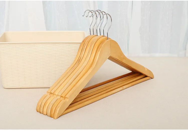 Solid Wood Clothes Hangers Drying Rack Clothing Store Shop Display Show Suit Shirt Trousers Underwear Closet Organizer