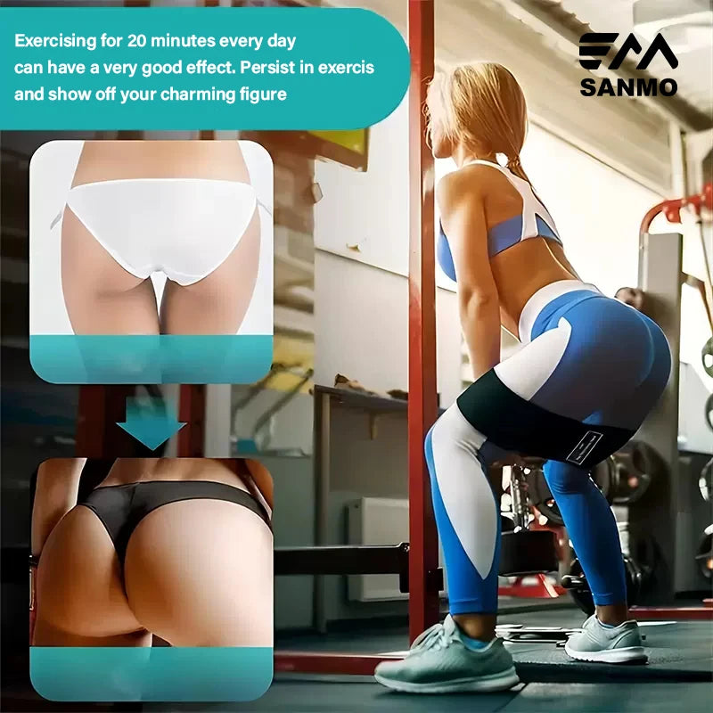 Resistance Bands for Working Out Custom Logo Prin Hip Booty Bands Set Fitness Fabric Resistance Ban Yoga Stretch Tension Band