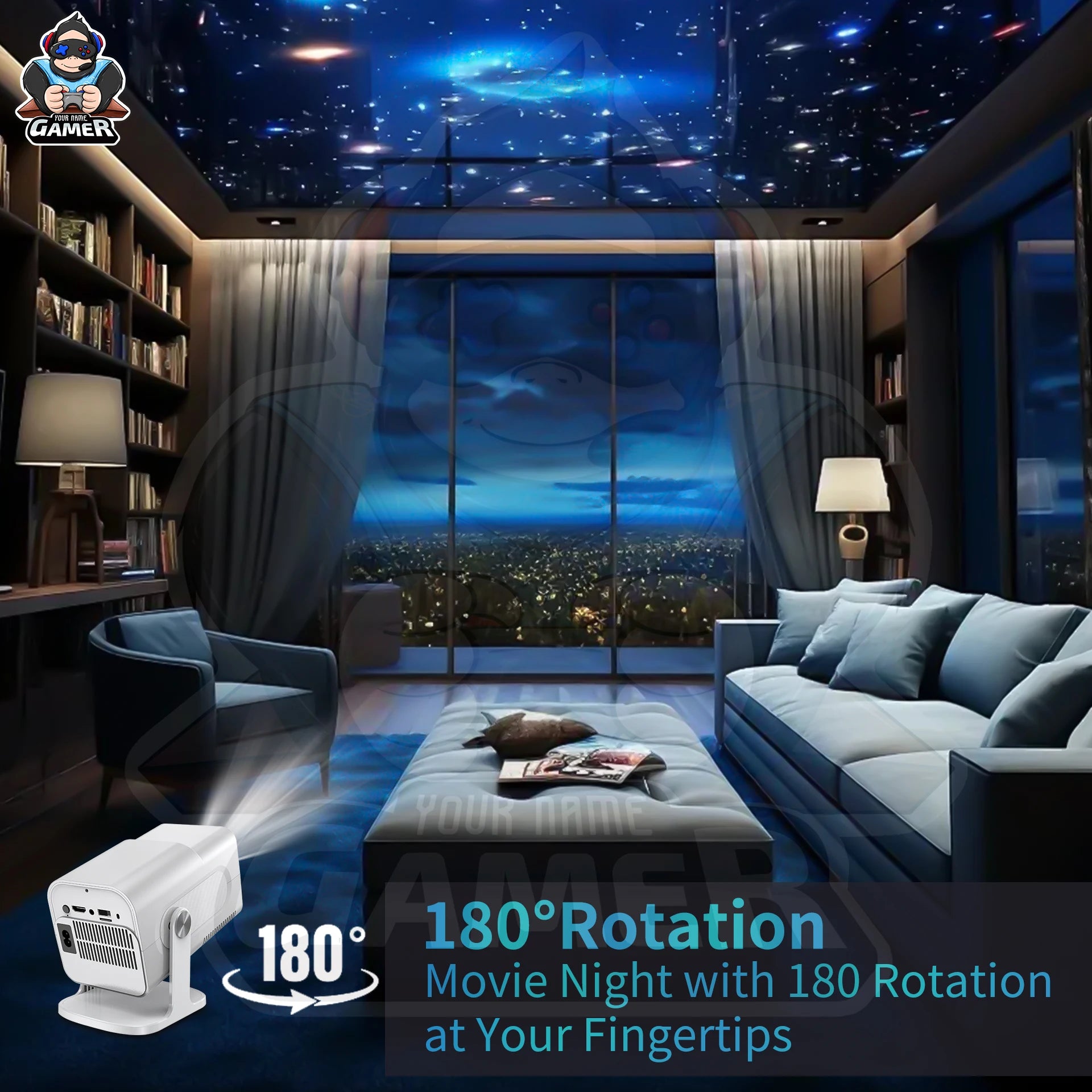 F300 Max Game 2 in 1 With Low Price Gaming Mini Projector 4K Home Theater Portable Projetor Video Movie M300 Max HCS350max