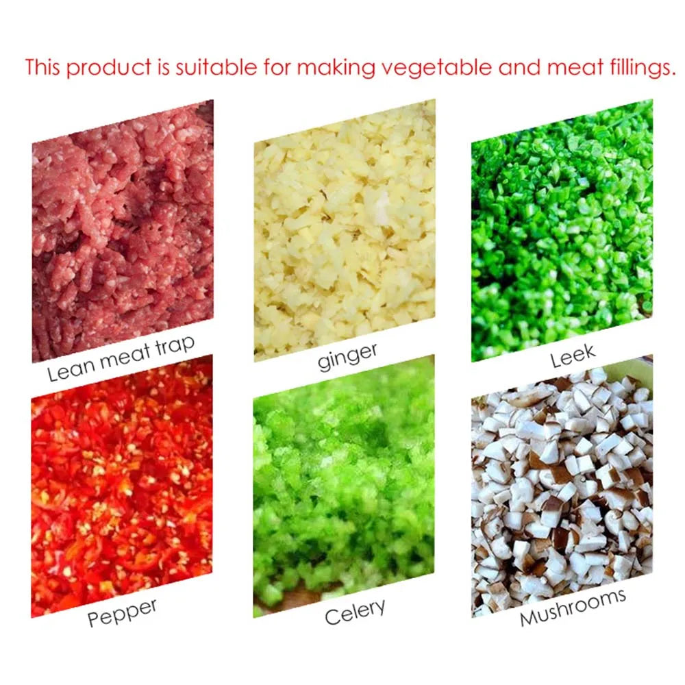 XEOLEO Commercial Stuffing Chopping Machine Vegetable Chopper Garlic/Meat Shredding Grinder Machine Dumpling Filling Machine