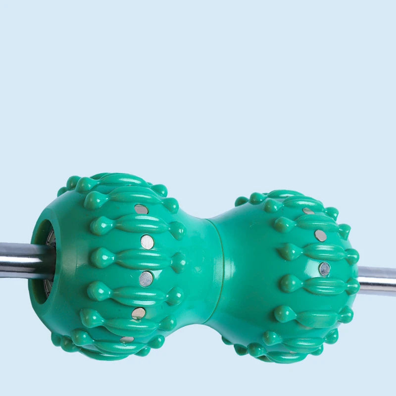 Handheld Strong Magnetic Therapy Massage Ball Acupoint Stick Meridian Dredging Tool for Back Pain Relief Muscle Massager