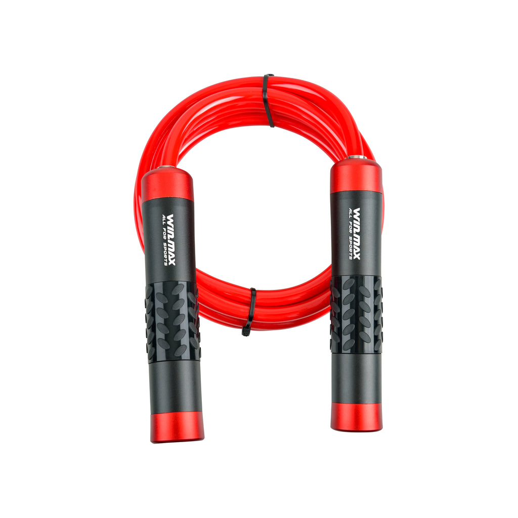 Win.max High Quality Weighted Jump Rope with Aluminum Alloy Non-Slip Handles and Solid PVC Rope-Unisex Gym Workout