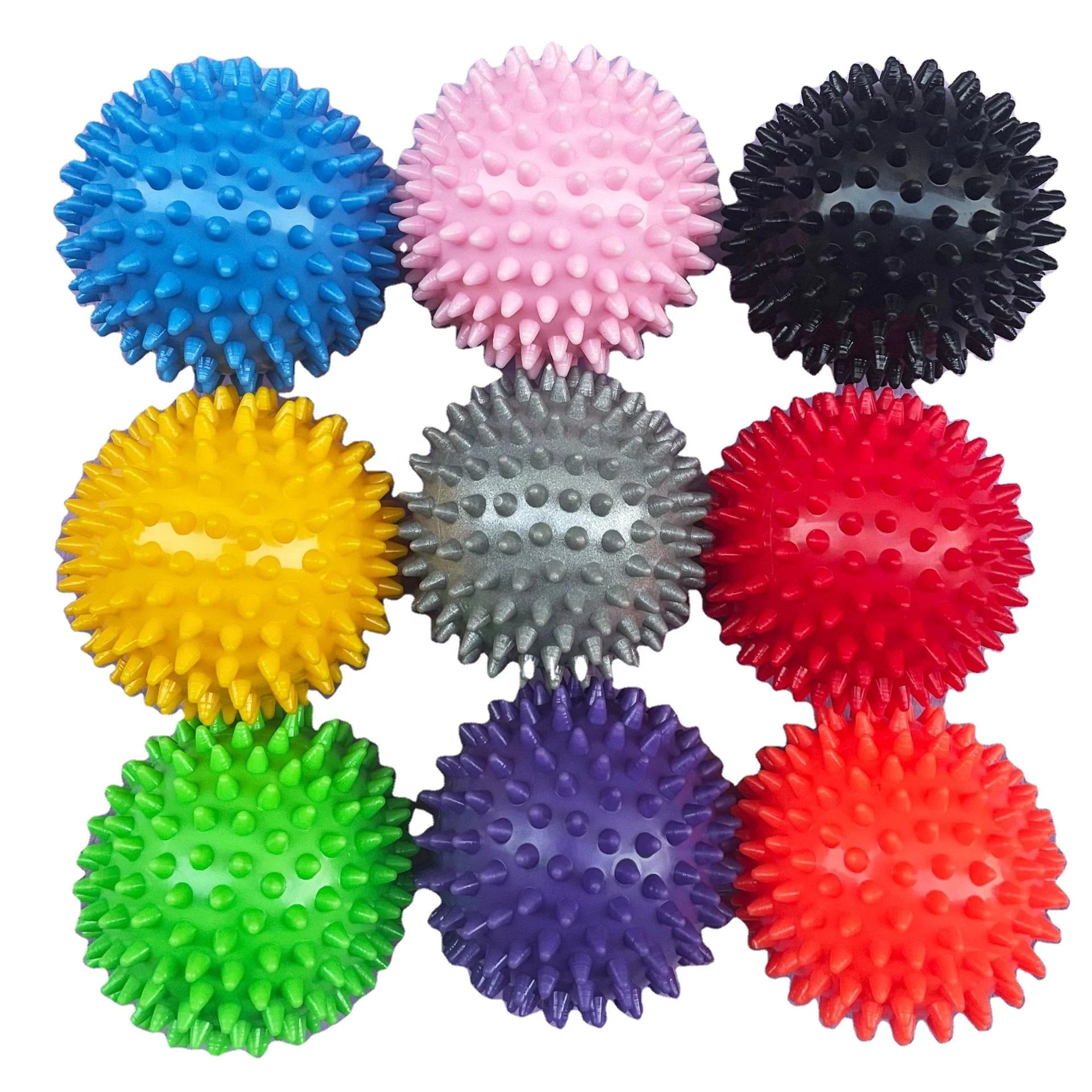 Hard Massage Ball Multi-Functional PVC Yoga Massage Fascial Ball for Neck Hand Body Arm Leg Foot Massager