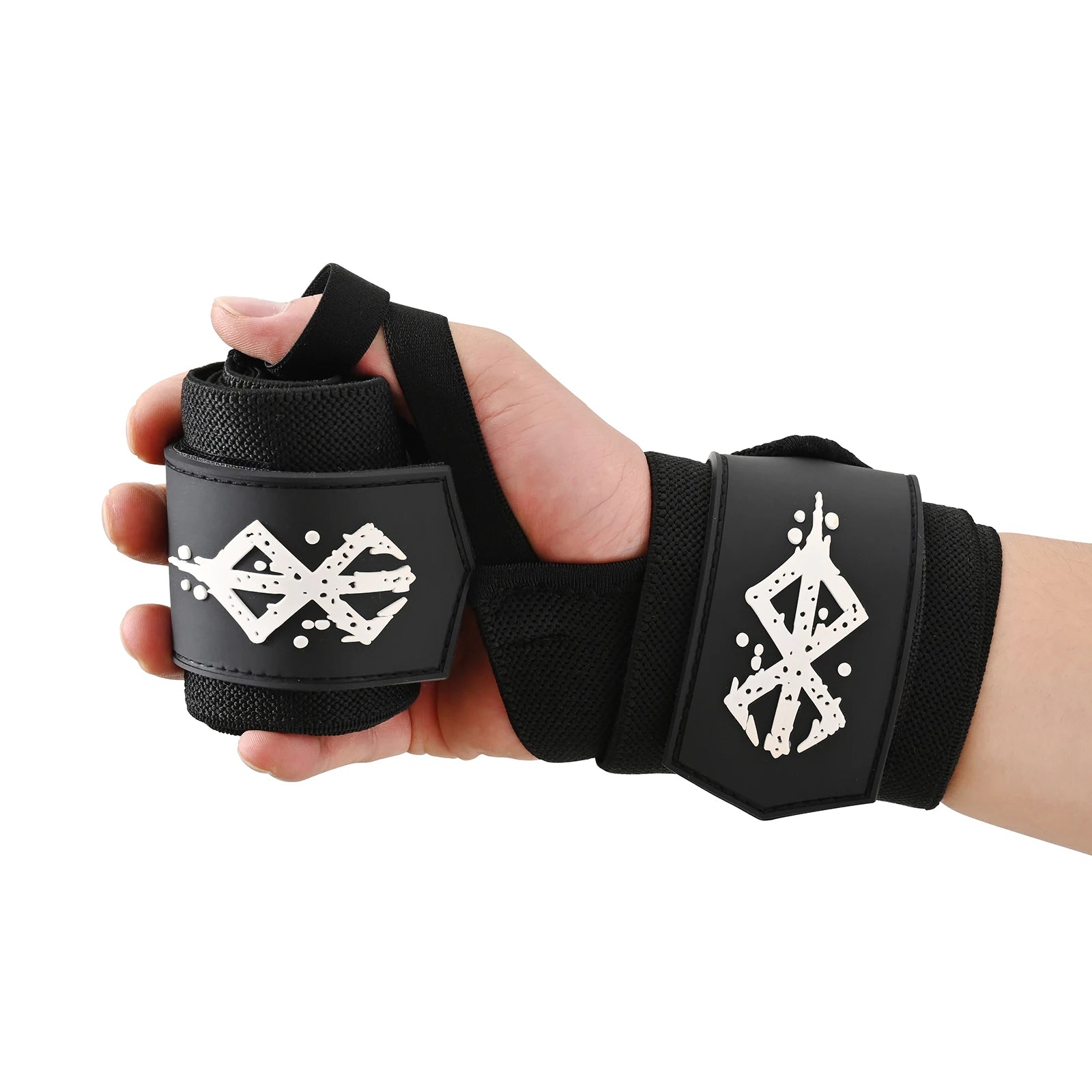 Wholesale Gym Accessories Custom Rubber Logo Weightlifting Wrist Wraps Wrist Bandage for Heavy Duty Workout