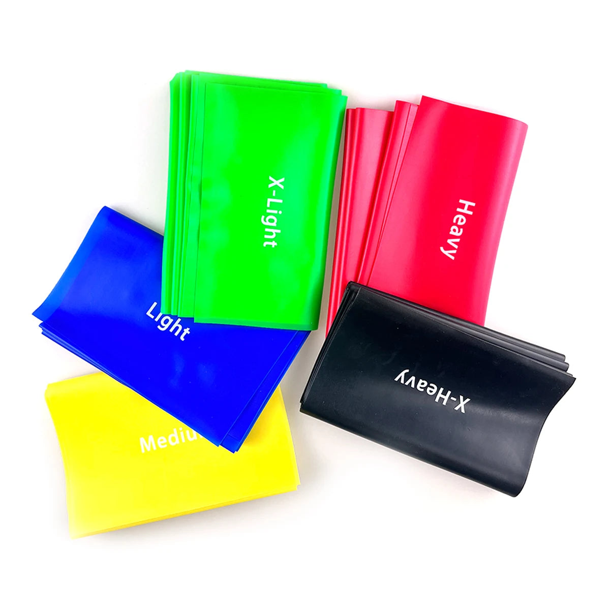 TPE Yoga Stretch Long Exercise Flat Resistance Bands Personalized Elastic Thera Band