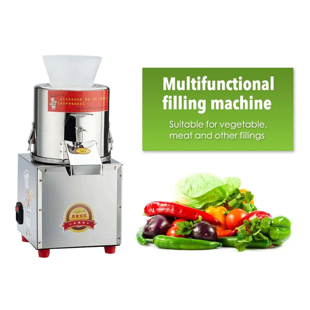 XEOLEO Commercial Stuffing Chopping Machine Vegetable Chopper Garlic/Meat Shredding Grinder Machine Dumpling Filling Machine