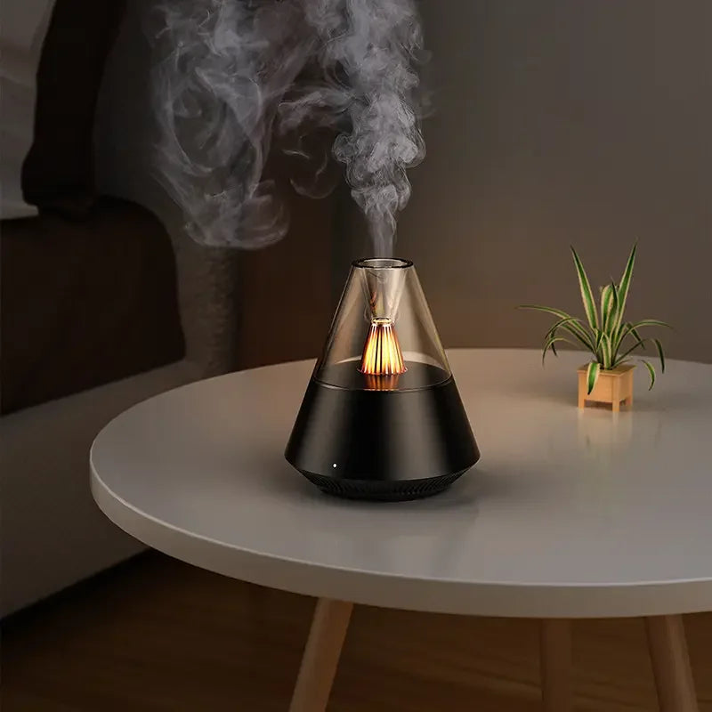 Portable USB Ultrasonic Aroma Diffuser Home Yoga Relax Simulated Lava Volcanic Electric Aroma Diffuser Humidifiers