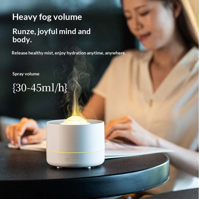 2026 New Starry Sky Projection Aroma Diffuser Gift USB Plug-In Fog Type Rechargeable Household Ultrasonic Button-Type Hotel Car