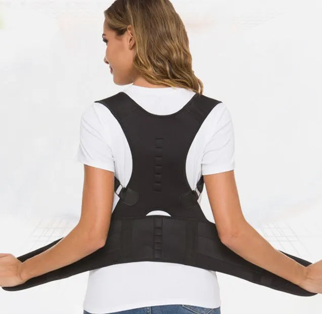 Bases Comfortable Adjustable Upper Back Brace Breathable Posture Corrector with Protective Function