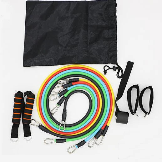 Custom 11 Pcs Latex Elastic Tube Exercise Loop Pull up Fitness 11Pcs Resistance Bands Set