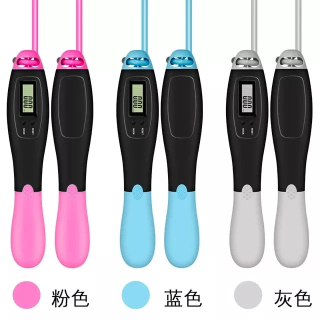 Cordless PVC Weighted Jump Rope Smart Digital Fitness Training Exercise Jump Rope With Counter Plastic Material