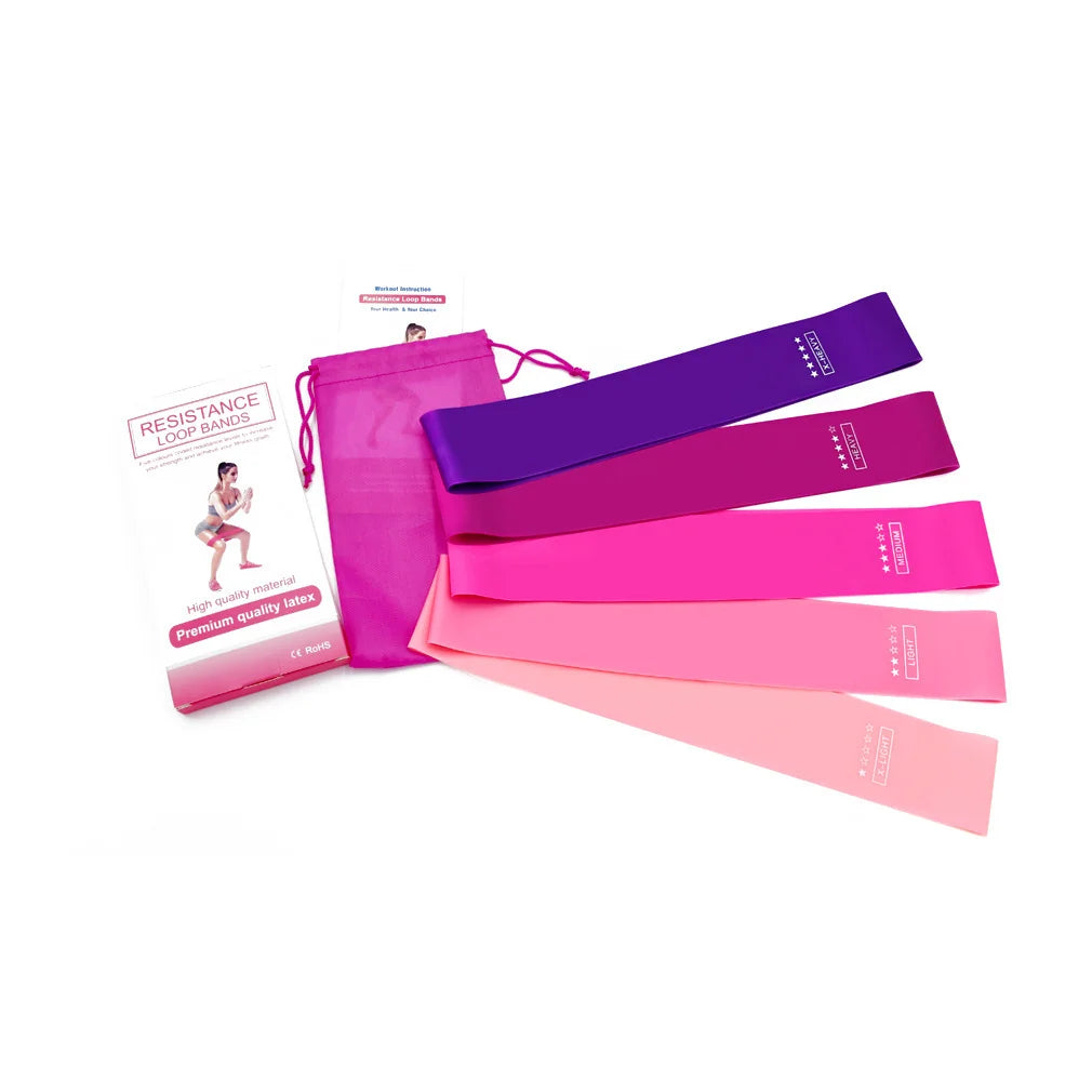 Resistance Bands New Gradient Elastic Workout Mini Bands Natural Latex Loop Band for Working Out Physical Therapy
