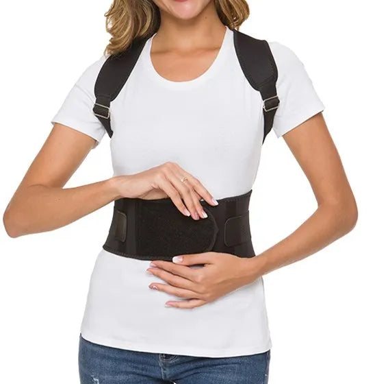 Bases Comfortable Adjustable Upper Back Brace Breathable Posture Corrector with Protective Function