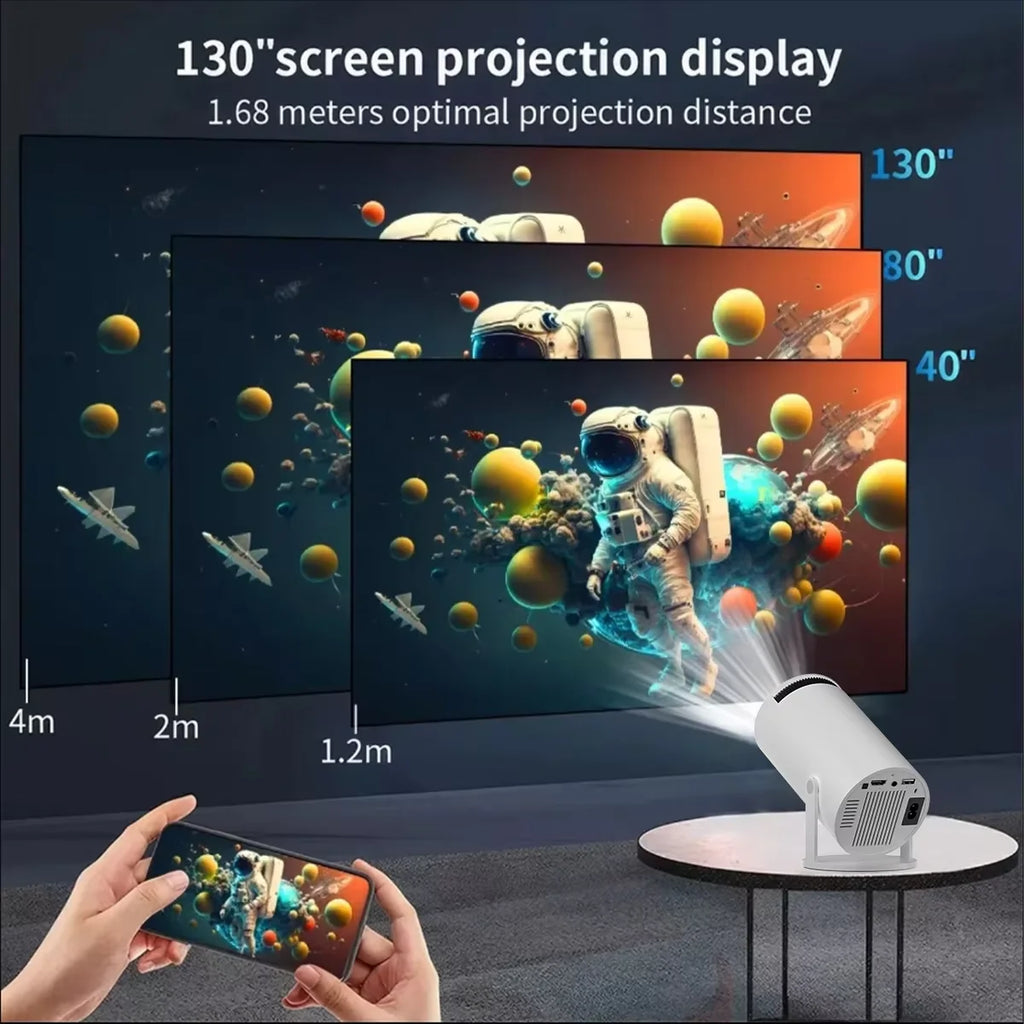 4K HY300 Pro Smart Home Cinema Mobile Phone Video Game Projectors