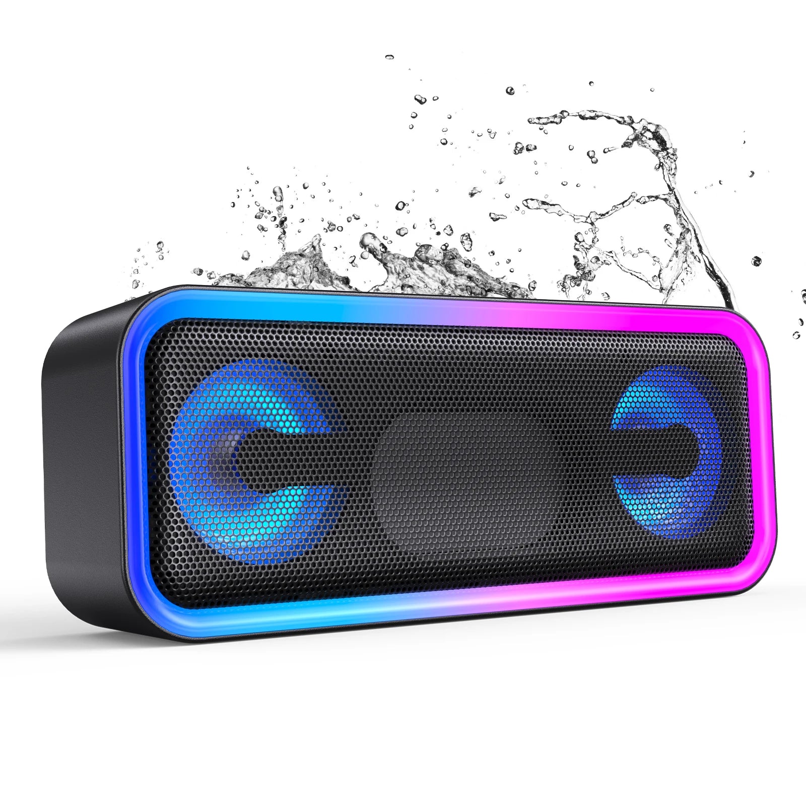 US Instock A8PRO Wireless Portable Bluetooth Speaker 20W Sound IPX6 Waterproof 20H Playtime RGB Light Show Deep Bass Wilress