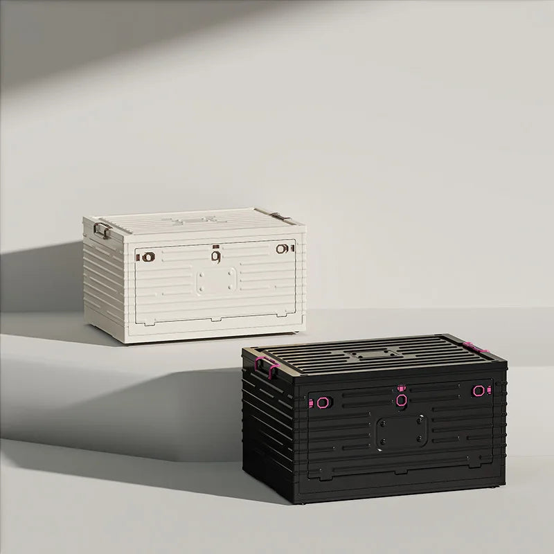 Foldable Storage Box Transparent Black Wardrobe Closet Organizer Stackable Toy Storage Foldable Plastic Storage Box