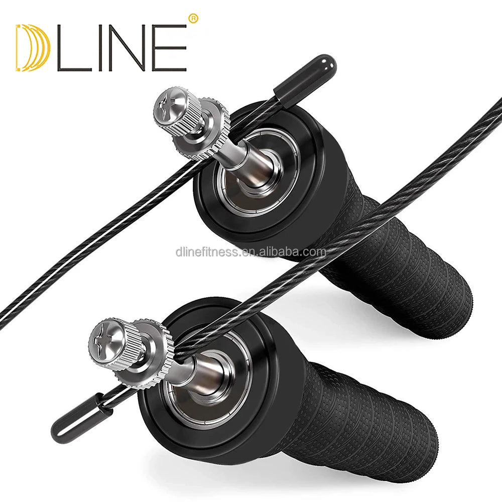 Adjustable Heavy Weighted Speed Jump Rope With Customized Handle Heavy Exercise Sweatband Wire Skipping Rope