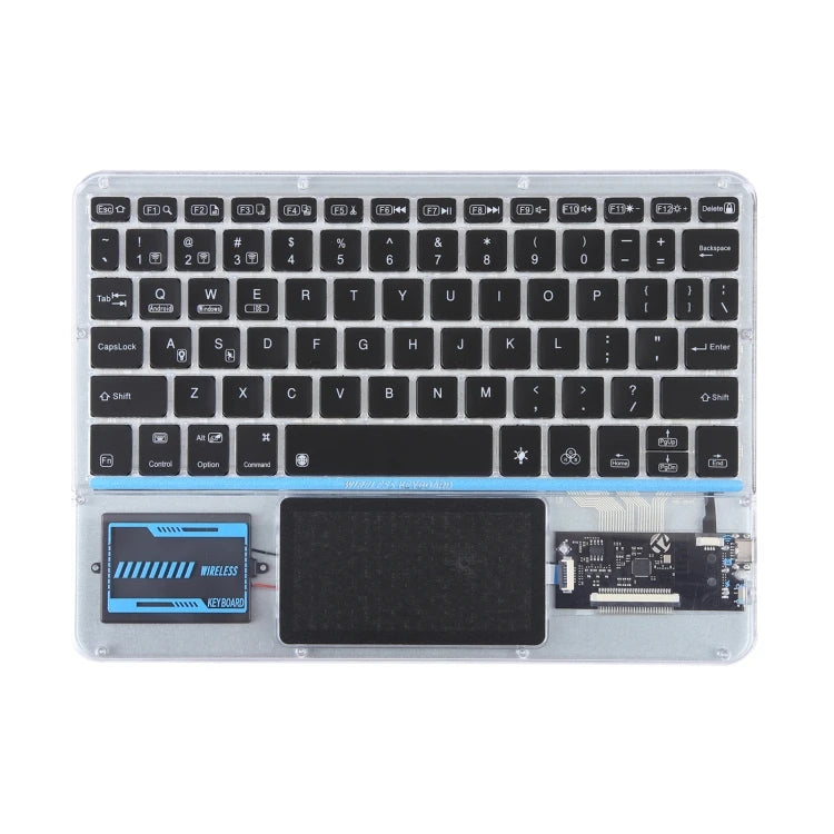 Factory Direct X11-AS Wireless Keyboard 10 Inch Tablet Universal Transparent Backlit Touch Keyboard