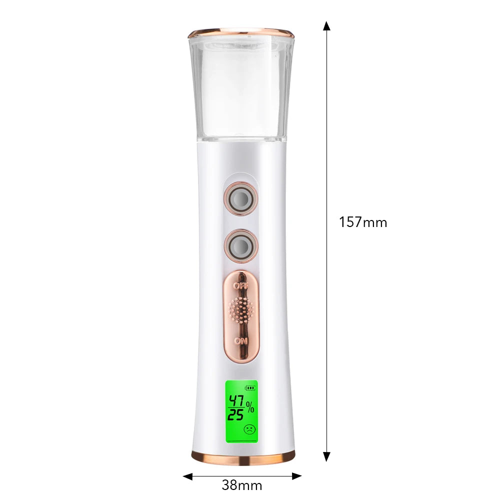 Ultrasonic Nano Mist Sprayer Cooler Face Steamer Moisturizer Steamer Humidifier Facial Mister Nebulizer Cooler Skin Care Tool