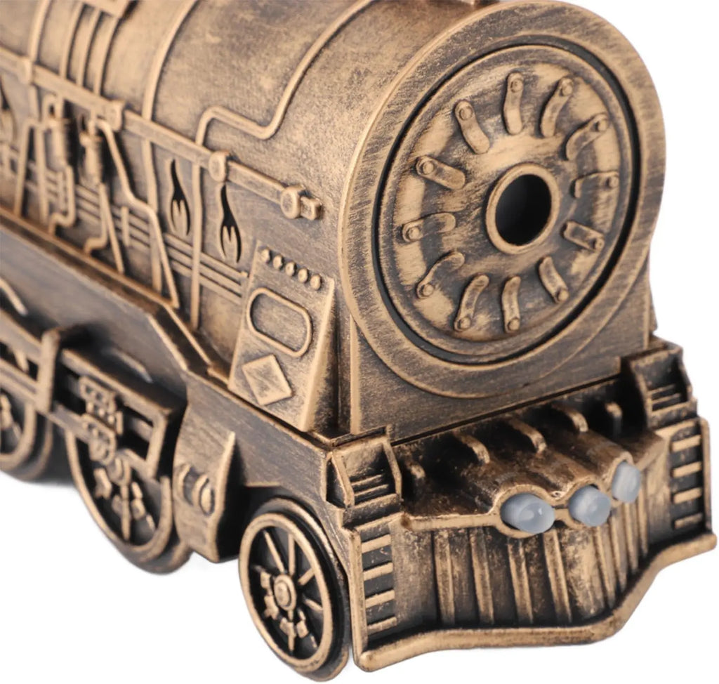 300ml Retro Train Humidifier 2-Light 2-Mist Mode Essential Oil Diffuser Easy Installation Mini Plug US Magic Train for Bedroom