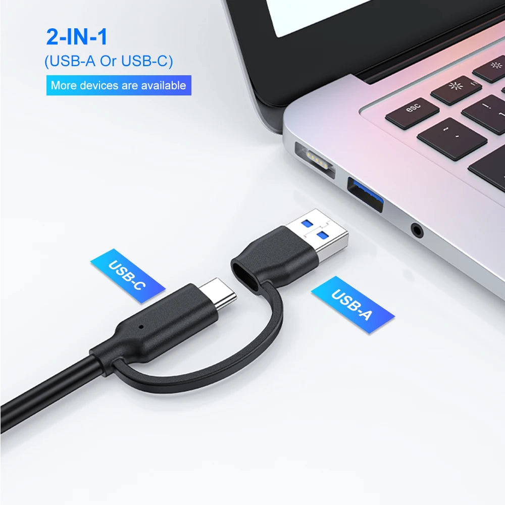 New Design Usb Por Hub With Individual On/Off Switches and Lights 7 Output Usb C Hub