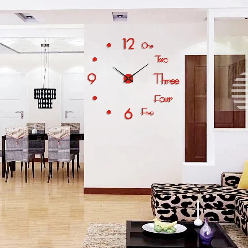 40*40cm Best Price Large 3D Luminous Classic Wall Clocks DIY Digital Clock Wall Watches Stickers Silent Clock for Home
