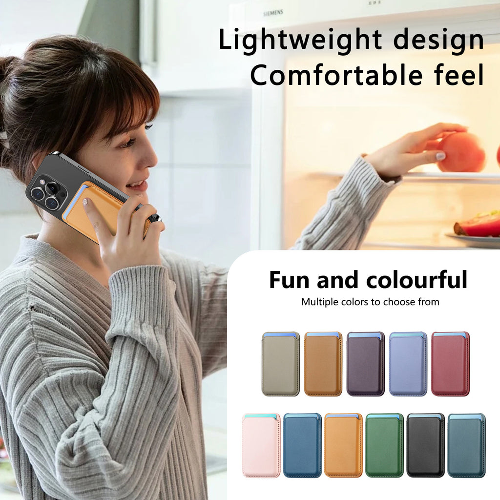 Suitable for iPhone 17 Strong Magnetic Magsafe Card Holder Official Color Multi-Functional Stand Storage Wallet Clip