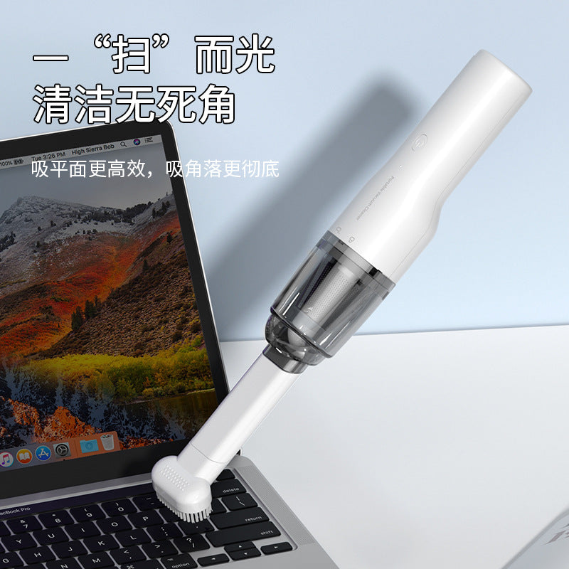 Car Vacuum Cleaner, Portable Air Blowing and Vacuuming, Dual-Use for Car and Home, Wireless Charging, Handheld, High Suction Power